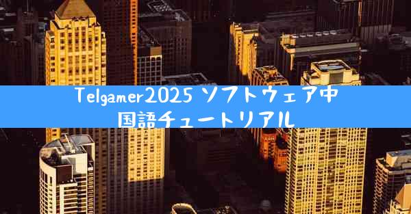 Telgamer2025 ソフトウェア中国語チュートリアル