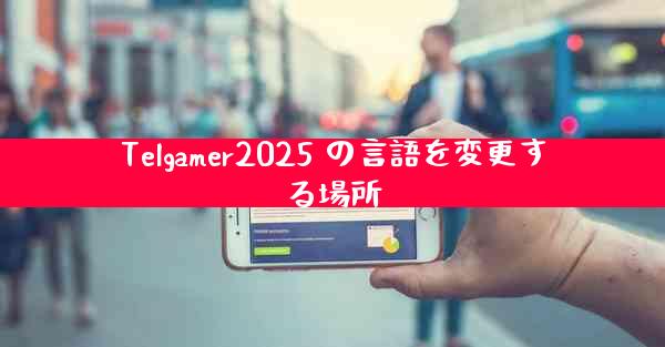 Telgamer2025 の言語を変更する場所