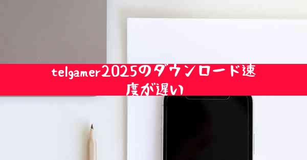 telgamer2025のダウンロード速度が遅い