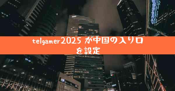 telgamer2025 が中国の入り口を設定