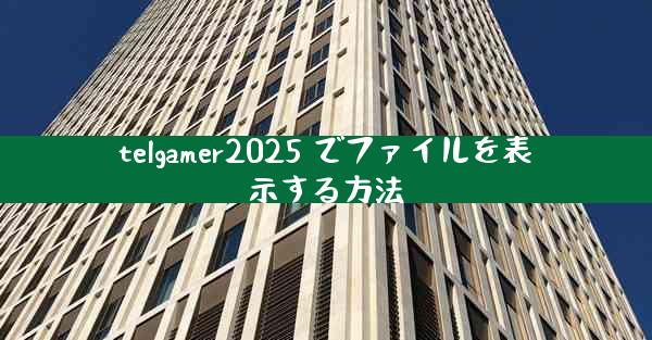 telgamer2025 でファイルを表示する方法