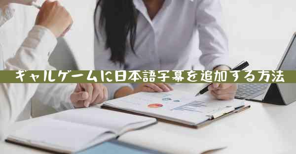 ギャルゲームに日本語字幕を追加する方法