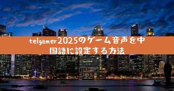 telgamer2025のゲーム音声を中国語に設定する方法