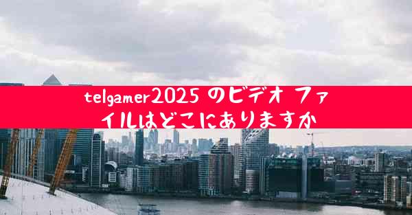 telgamer2025 のビデオ ファイルはどこにありますか