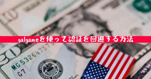 galgameを使って認証を回避する方法