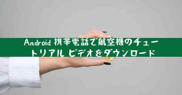 Android 携帯電話で航空機のチュートリアル ビデオをダウンロード